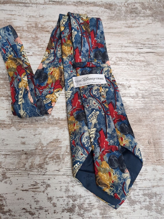 Mickey Mouse Impressionistic Patterned Necktie100… - image 5