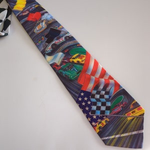 Checkered Flag Racing Men's Ties NASCAR Racing Silk Necktie