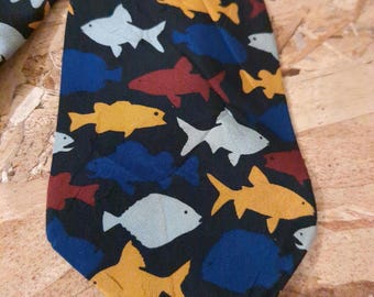 ATOurDealss Cravate King Salmon Pour Homme - Motif Poisson, Taille Unique, Qualité Premium
