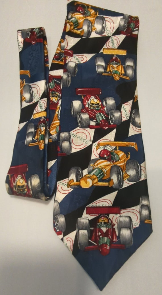 Tabasco Novelty Print Men's Tie and Hot Sauce McI… - image 1