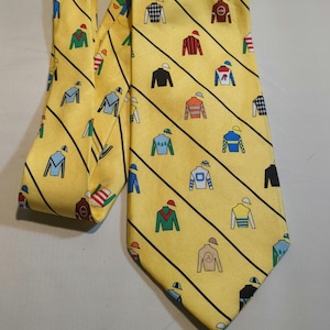 Arlington Million Jockey Vestes et casques Arlington Park Tie Cravates pour hommes Cravates
