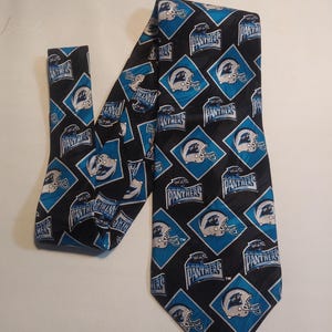 Carolina Panthers Football Necktie Men&#39;s Novelty Silk Necktie NFC South