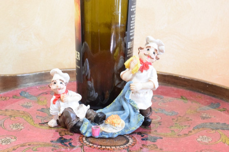 Wine Bottle Holder Maitre D' French Waiter Wine Decor Etsy