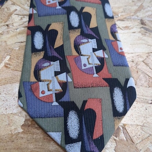 Picasso MBI Abstract Art Guitar Music Men&#39;s Ties Neckties