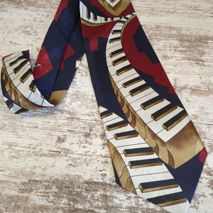 Piano Keyboard Novelty Men's Tie  Piano Player Keyboard Player Organ Player Music Lover Gift