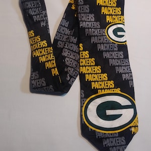 Green Bay Packers Fan Necktie NFL Football Fan Necktie
