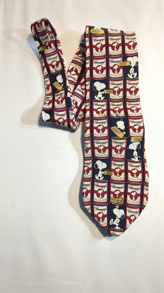 Peanuts Snoopy Necktie "Soups On"