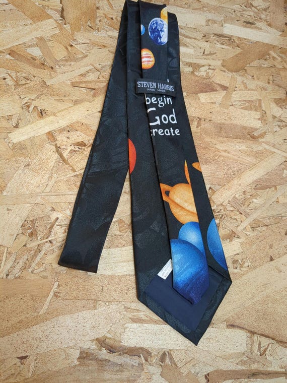 Space Planets Creation Religious Men's Ties Neckties View 5