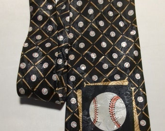 Baseball USA Major League Baseball. Have a Ball Americas Past Time Necktie MLB