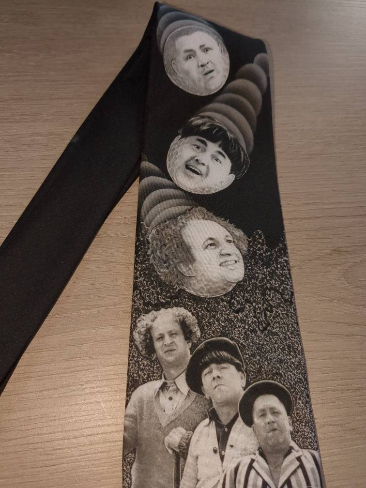 Cravate de golf en soie The Three Stooges Golf Ralph Marlin