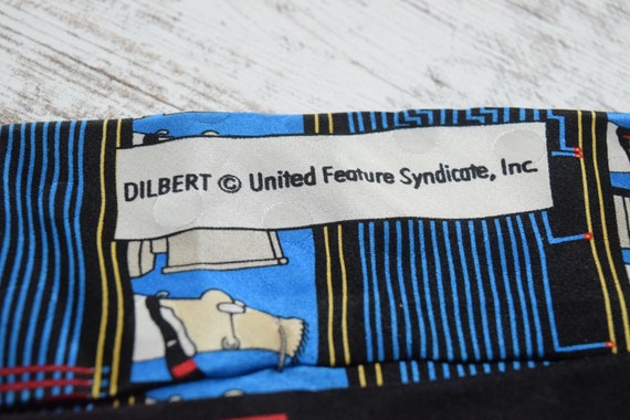 Dilbert Goes To Work Men's Necktie Licensed Computer Cartoon Silk Neck Tie