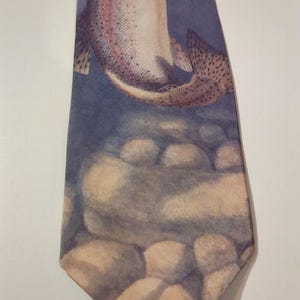 Salamander Brand Bass Fish Men&#39;s Ties Neckties