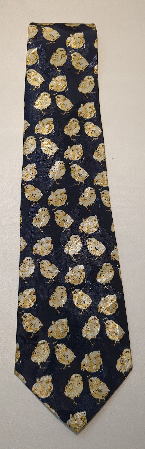 Black Necktie Covered with Baby "Chicks" a Subtle… - image 3