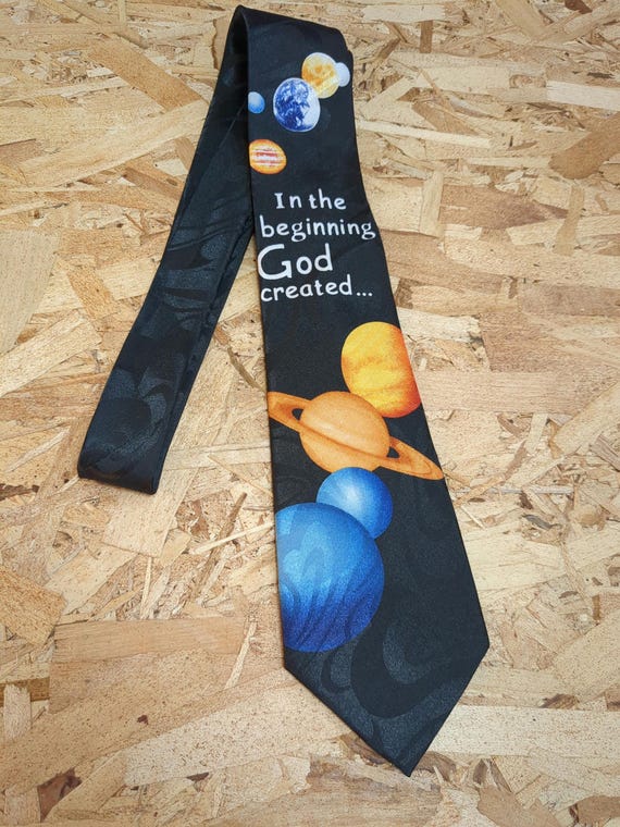 Space Planets Creation Religious Men's Ties Neckties