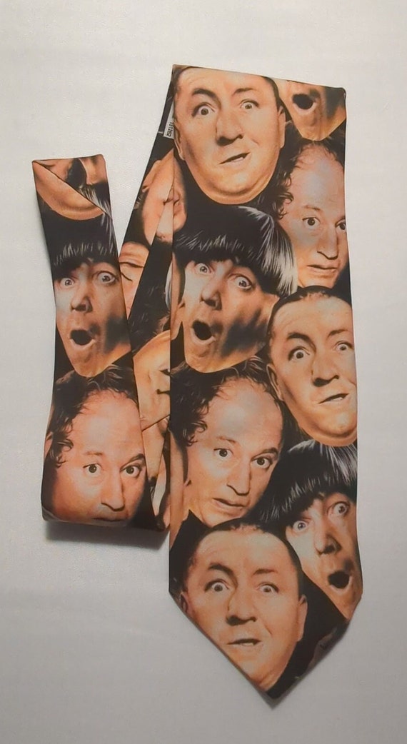 The Three Stooges in Color Men's Necktie  Moe Larr