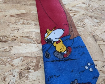 Snoopy Valentines 'P.S. I Love You' Peanuts Cartoon Men's Tie - Etsy