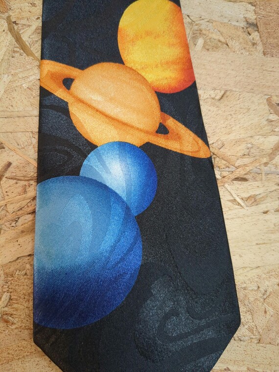 Space Planets Creation Religious Men's Ties Neckties View 3