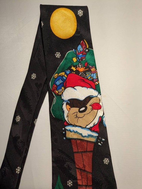 Taz theTazmanian Devil Christmas Necktie from Loo… - image 2