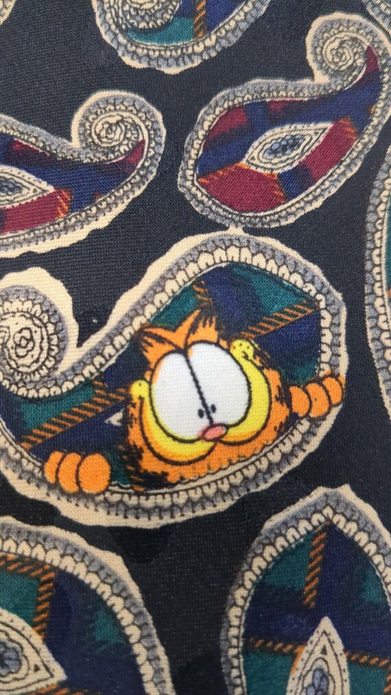 Garfield Odie Loop Pattern Paws Addiction Tie Men… - image 6