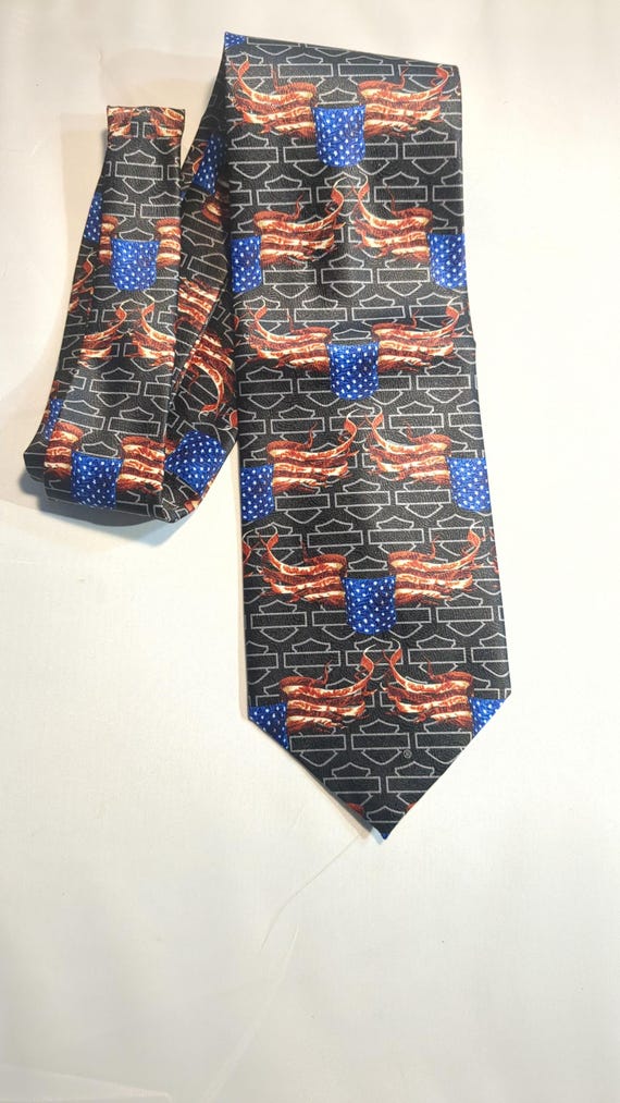 Harley Davidson Banner of Pride Men's Neckties