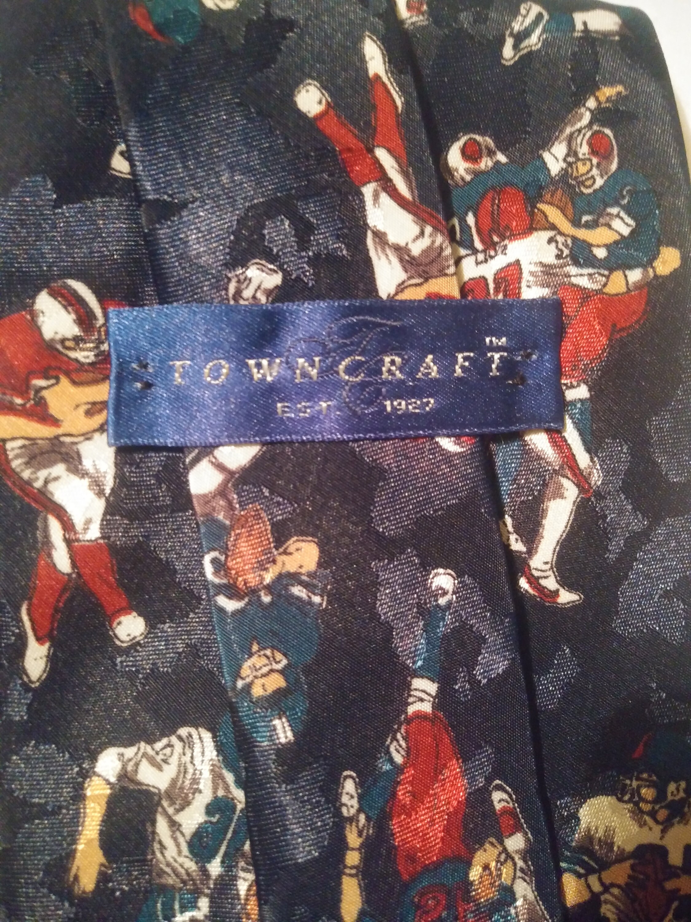 Football Player Necktie Football Figures NFL - Etsy