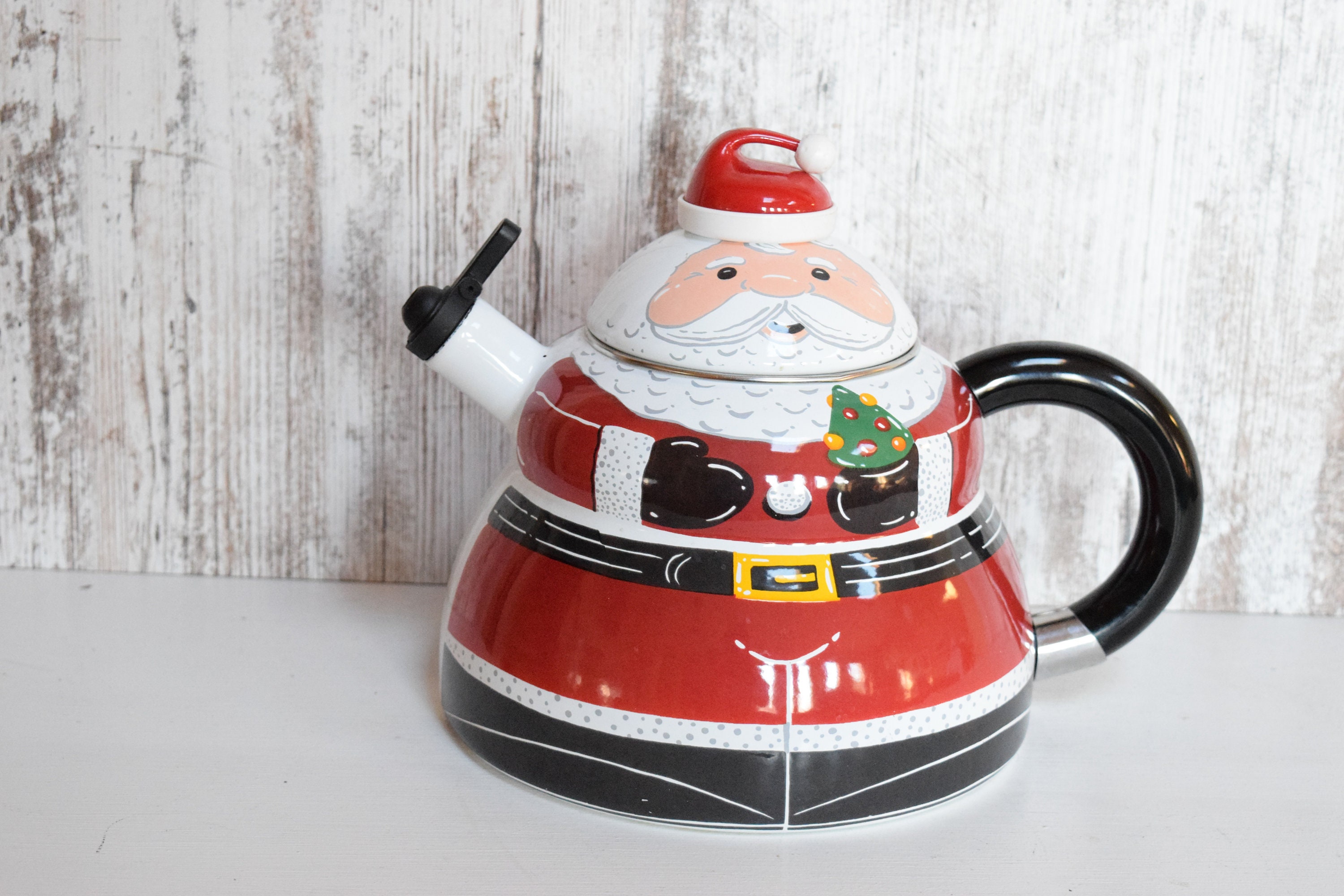 RORPOIR Enamel Kettle Enameled Teapot Christmas Teapot Insulated Teapot  Gooseneck Tea Kettle Ceramic Teapot Retro Enamel Teakettle Tea Heating  Kettle