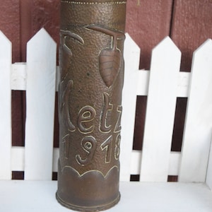 WW1 Trench Art vase, Trench Art, Military Art, Historical art