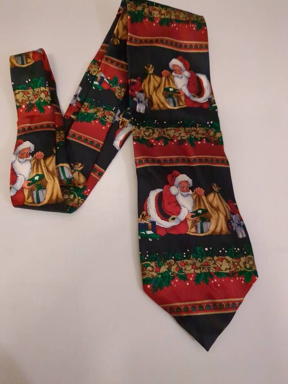 Santa Claus Christmas Men's Necktie Santa Deliveri