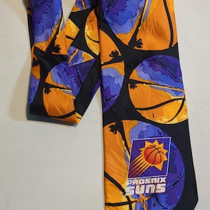 Phoenix Suns Win Lose or Tie Sports Basketball Silk Men&#39;s Neck Tie NBA Basketball
