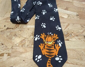 Garfield the Cat Necktie Tie features Garfield Cartoon Character