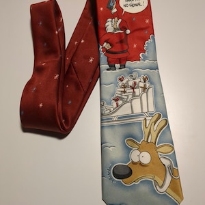 Santa Can&#39;t Get a Signal-ontwerpstropdas Nieuwigheid stropdas herenstropdas Kerstmis