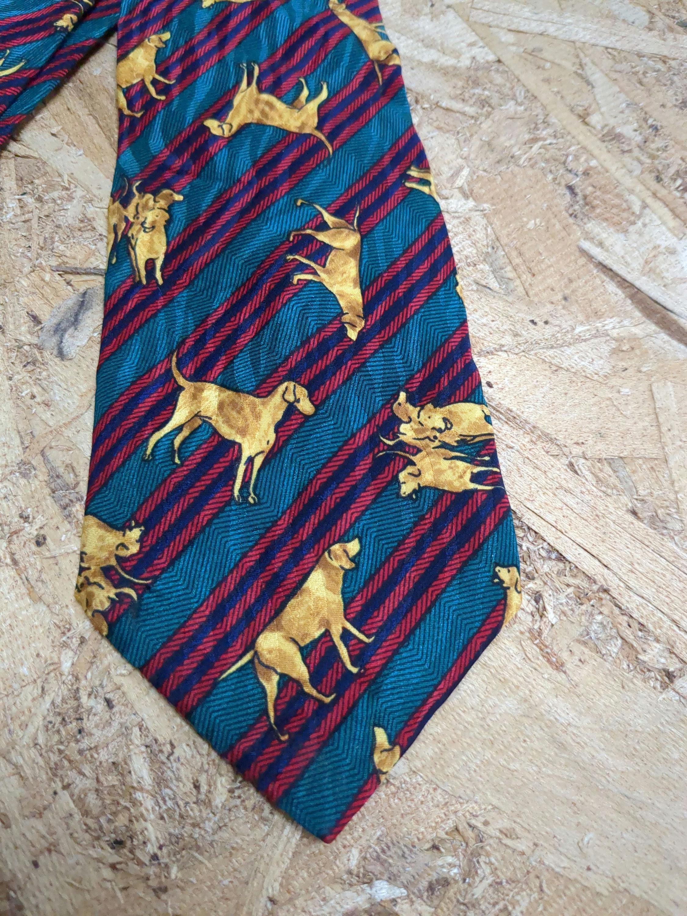 Broche Cravate Floral – Bleu – Thème Cheval Et Chasse – Modèle Attrape-rats – Neuf