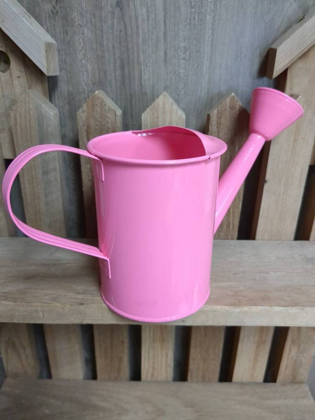 Pink Watering Can Farmhouse Design Pink Metal Watering Can Pink Painted