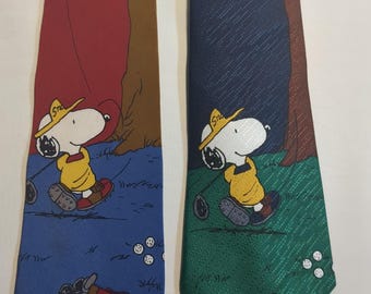 Snoopy Valentines 'P.S. I Love You' Peanuts Cartoon Men's Tie - Etsy
