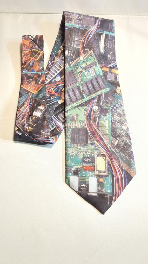 Computer Circuit Boards Computer Guts Necktie - image 1