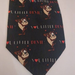Tazmanian Devil Valentine Looney Tune Cartoon Krawat