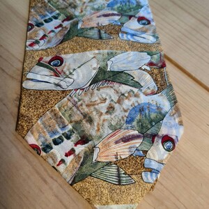 Fish Fishes School Spawning Angler Fisherman Men&#39;s Ties Neckties