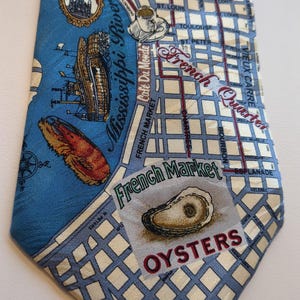 Klassische New Orleans Map Museum Artefakte Krawatte Herren Krawatten Krawatte