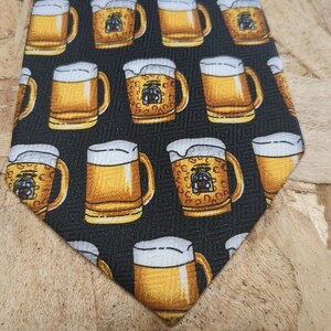Frosty Beer Mug Necktie Ready to Toast Beer Drinker to Beer Drinker