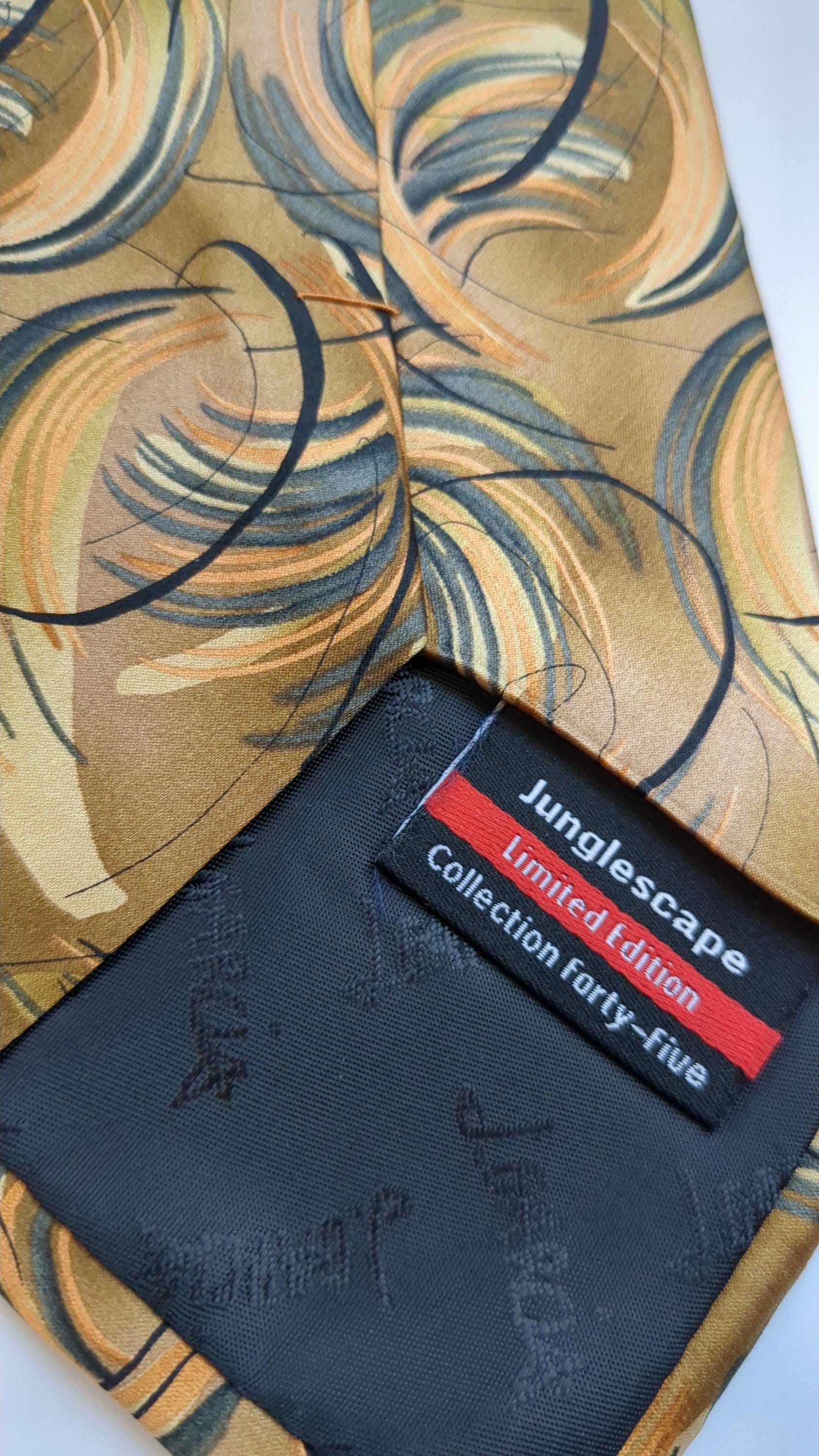 Cravate En Soie J. Garcia édition Limitée Cyclops Rock 2005 - Motif Jazz Multicolore - Homme