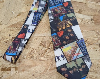 The Beatles Necktie 1996 Beatles Album Covers by Ralph Marlin The Fab 4 Tie Rock and Roll Necktie