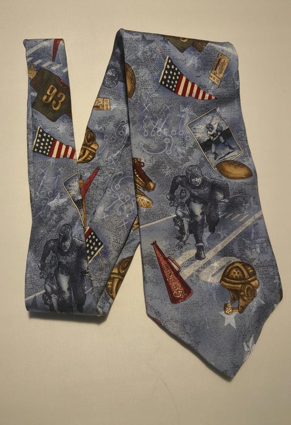 Football American Football Vintage Football Men's Ties Neckties