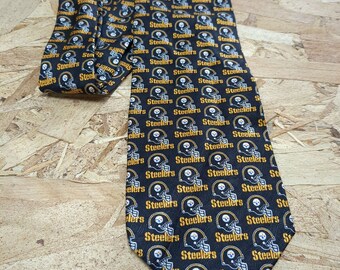 Corbata para fanáticos del fútbol de los Pittsburgh Steelers, corbata para fanáticos de la NFL de la Liga Nacional de Fútbol Americano