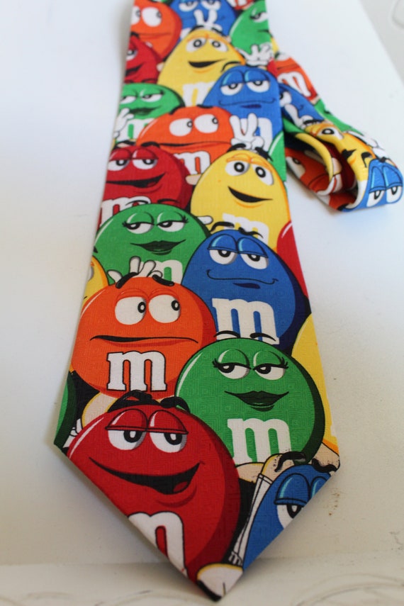 M&M's Mens Character Neck Tie Large Multi Color C… - image 1