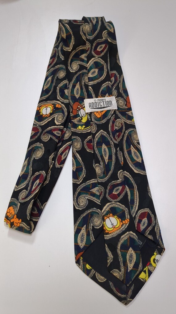 Garfield Odie Loop Pattern Paws Addiction Tie Men… - image 4
