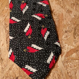Santa Hats in a Blizard Design Tie Novelty Necktie Men&#39;s Tie