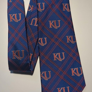 Kansas Jayhawks Diamonds Men&#39;s Necktie KU