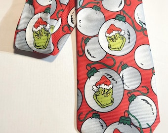 grinch christmas tie