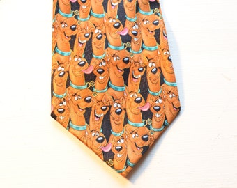 SCOOBY-DOO! Novelty Tie Necktie Polyester  1999 Hanna Barbera