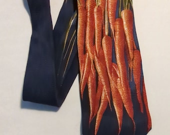 Carrot Farmer or Bugs Bunny Carrot Lover Silk Necktie Farmers